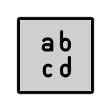 Letras latinas minúsculas - OpenMoji