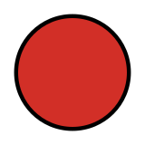 Círculo vermelho - OpenMoji