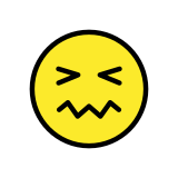 Rosto perplexo - OpenMoji