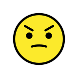 Rosto zangado - OpenMoji
