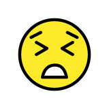 Rosto perseverante - OpenMoji