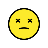 Rosto atordoado - OpenMoji