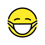 Rosto com máscara médica - OpenMoji