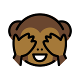 Macaco que não vê nada - OpenMoji