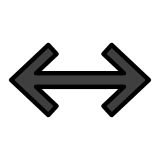 Seta para esquerda e direita - OpenMoji