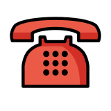Telefone no gancho - OpenMoji