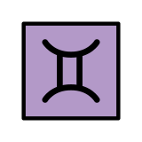 Signo de Gêmeos - OpenMoji