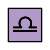 Signo de Libra - OpenMoji