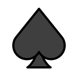 Naipe de espadas - OpenMoji