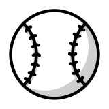 Bola de beisebol - OpenMoji