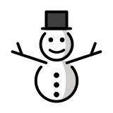 Boneco de neve sem neve - OpenMoji