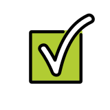 Marca de seleção branca - OpenMoji