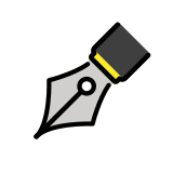 Ponta de caneta tinteiro - OpenMoji