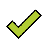 Marca de seleção - OpenMoji