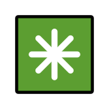Asterisco de oito pontas - OpenMoji