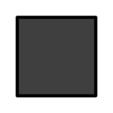 Quadrado preto grande - OpenMoji