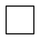 Quadrado branco grande - OpenMoji