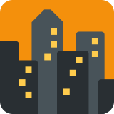 Cidade ao anoitecer - Twitter / X