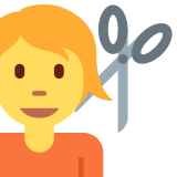 Pessoa cortando o cabelo - Twitter / X