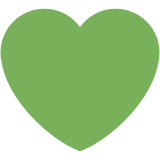 Coração verde - Twitter / X