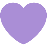Coração roxo - Twitter / X
