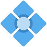 Diamante com um ponto - Twitter / X