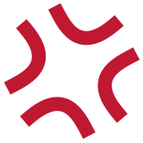 Símbolo de raiva - Twitter / X