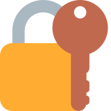 Cadeado fechado com chave - Twitter / X