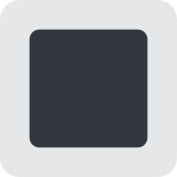 Botão quadrado branco - Twitter / X