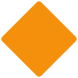 Losango laranja grande - Twitter / X