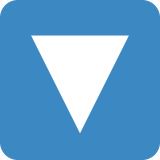 Botão apontando para baixo - Twitter / X