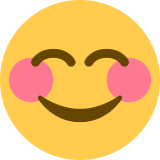 Rosto sorridente com olhos sorridentes - Twitter / X