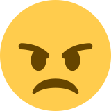 Rosto zangado - Twitter / X