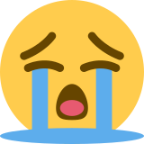 Rosto chorando aos berros - Twitter / X