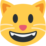 Rosto de gato sorrindo - Twitter / X