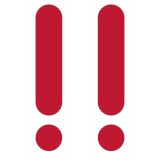 Dupla exclamação - Twitter / X