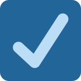 Caixa de seleção marcada com tique - Twitter / X