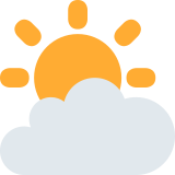 Sol por trás das nuvens - Twitter / X