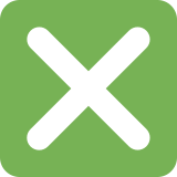 Botão de xis - Twitter / X