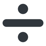 Símbolo de divisão - Twitter / X