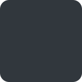 Quadrado preto grande - Twitter / X