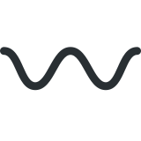 Travessão ondulado - Twitter / X