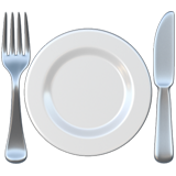 Emoji de utensílios para mesa