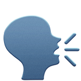 Emoji cabeça falando