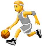 Emoji mulher driblando bola