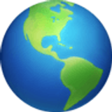 Globo mostrando as Américas - Facebook