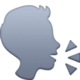 Silhueta falando - Facebook