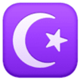 Estrela e lua crescente - Facebook