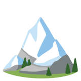 Montanha com neve - Noto Color Emoji