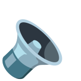 Alto-falante com volume baixo - Noto Color Emoji